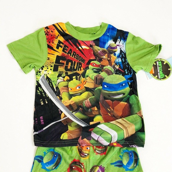 Nickelodeon Ninja Turtle Pajama Set NEW PJ Jammies - Picture 2 of 6